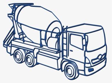 Cement Mixer Coloring Pages, HD Png Download, Free Download
