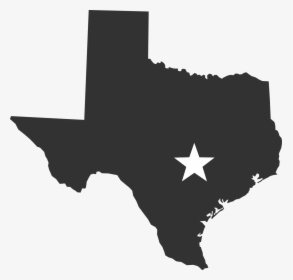Texas Blank Map Clip Art - State Of Texas Black, HD Png Download, Free Download