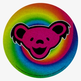 Grateful Dead Dancing Bear On Swirl Glitter - Dancing Bears Grateful Dead Sticker, HD Png Download, Free Download