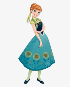 Anna Elsa Frozen Fever Olaf Kristoff - Princess Anna Frozen Fever, HD Png Download, Free Download