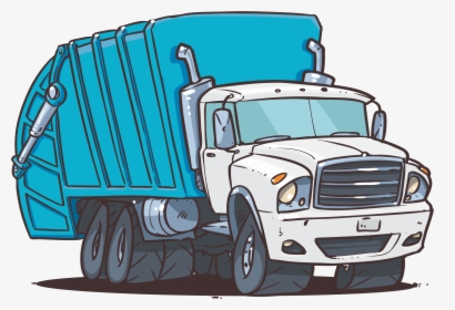 Cartoon Transparent Garbage Truck, HD Png Download, Free Download