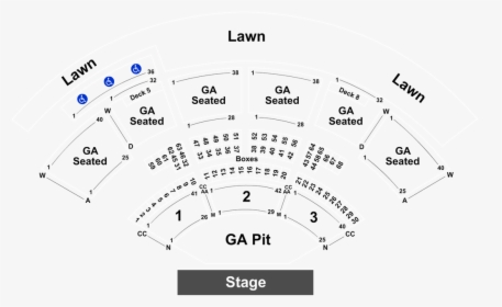 Seat Number Isleta Amphitheater Seating Chart, HD Png Download, Free Download