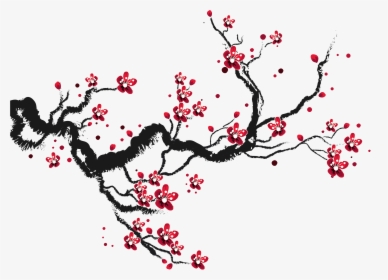 Cherry Blossom Drawing - Drawn Cherry Blossom Tree, HD Png Download, Free Download