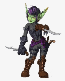Goblin Png Free Images - Wow Female Goblin Rogue, Transparent Png, Free Download