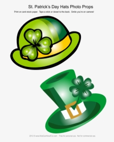Patrick"s Day Leprechaun Hats Photo Booth Props - St Patrick's Day Photo Booth Props Printable, HD Png Download, Free Download