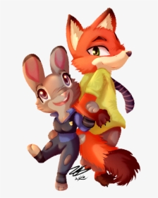 Nick And Judy - Cartoon, HD Png Download, Free Download