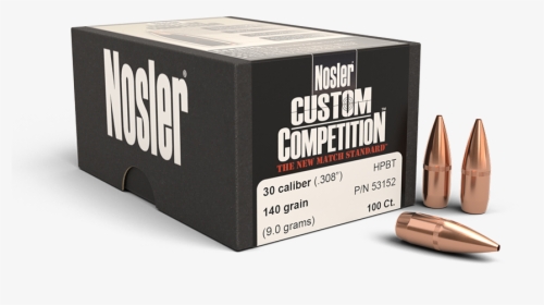 Nosler 30 Cal 140 Gr Hpbt Bullets - Nosler Accubond 375 260 Gr, HD Png Download, Free Download