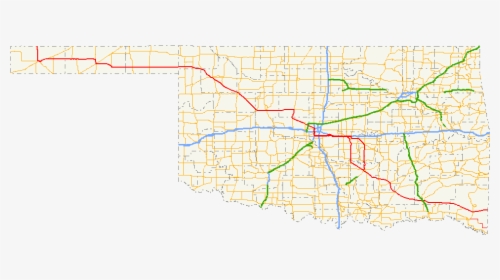 Ok-3 Path - Highway 3 Oklahoma Map, HD Png Download - kindpng