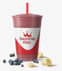 Sk Wellness Blueberry Heaven With Ingredients - Smoothie King Smoothie, HD Png Download, Free Download