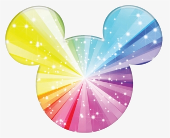 Skeleton Clipart Mickey Mouse - Mickey Mouse Head Rainbow, HD Png Download, Free Download
