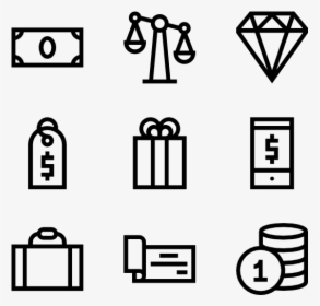 Payments - Black And White Icons, HD Png Download, Free Download