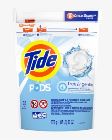 Laundry Box Free Gift - Tide Pods Free And Gentle, HD Png Download, Free Download