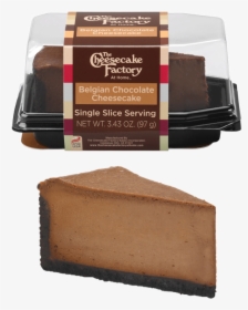 Image Of Belgian Chocolate Cheesecake Single Slice - Belgian Chocolate Cheesecake Factory, HD Png Download, Free Download