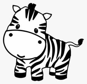 Animal Pages Clip Art Zebra Cute Cartoon Images Clipart, HD Png Download, Free Download