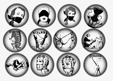 Bizzare Magazine Ornaments Black And White Png - John Willie Illustrations, Transparent Png, Free Download
