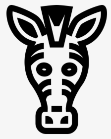 Zebra Frontal Head - Zebra Icono, HD Png Download, Free Download