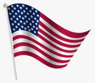 American Flag Waving - Transparent American Flag Clip Art, HD Png Download, Free Download