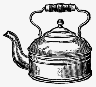 Teapot Drawing Small - Drawing Of Tea Kettle, HD Png Download, Free Download