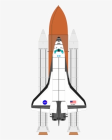 Space Shuttle - Cartoon Nasa Space Shuttle, HD Png Download, Free Download