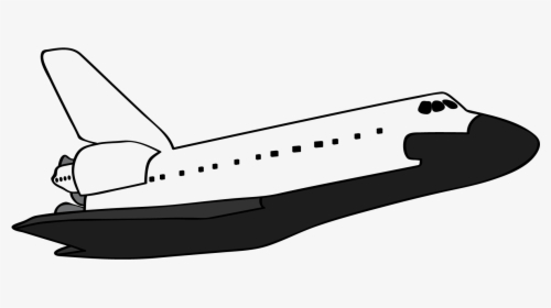 Transparent Space Shuttle Png - Space Shuttle Black And White Clipart, Png Download, Free Download