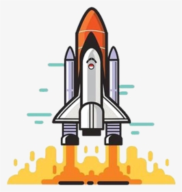 Transparent Rocket Icon Png - Logo Space Shuttle Png, Png Download, Free Download