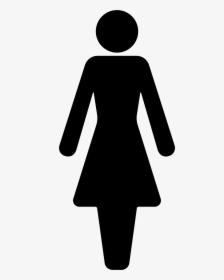Female Symbol Silhouette - Female Changing Room Signs, HD Png Download, Free Download