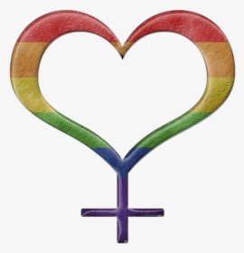 Lesbian Pride Design - Transgender Symbol Heart, HD Png Download, Free Download