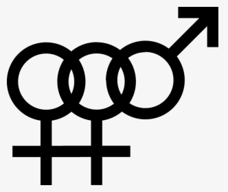 Gender Symbol Female Lgbt Symbols - Bisexual Symbol Png, Transparent Png, Free Download