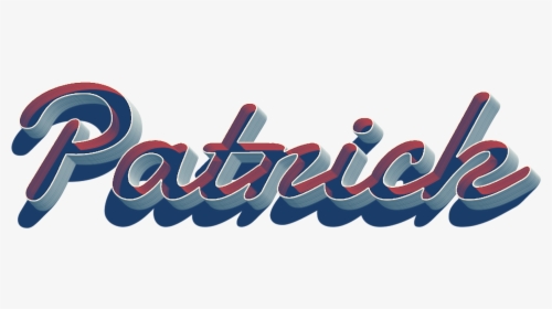 Patrick 3d Letter Png Name - Graphic Design, Transparent Png, Free Download