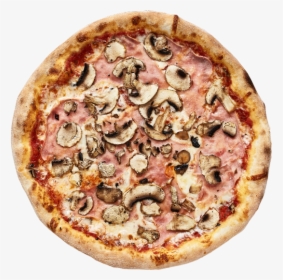 Mushroom Pizza Png - Pizza With Ham And Mushrooms, Transparent Png, Free Download