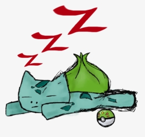 Sleeping Bulbasaur By Hipster-raccoon, HD Png Download, Free Download