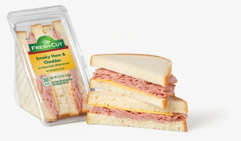 Smoky Ham & Cheddar Wedge - Ham And Cheddar Cheese Sandwich, HD Png Download, Free Download