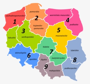 Polish Ham Radio Regions - Konin Poland Map, HD Png Download, Free Download
