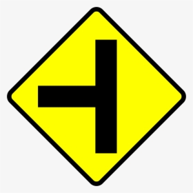 2 Way Intersection Sign, HD Png Download, Free Download