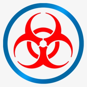 Transparent Mold Clipart - Biohazard Symbol Blue, HD Png Download, Free Download