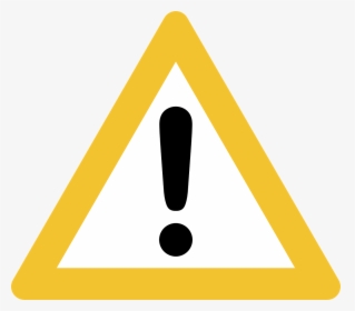 Caution Sign Black Background Clipart , Png Download - Warning Symbol Black Background, Transparent Png, Free Download