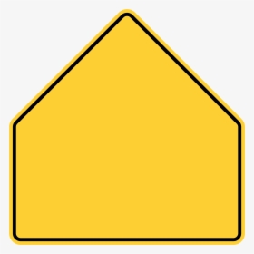 Pentagon Warning Sign - Blank School Zone Sign, HD Png Download, Free Download
