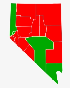 Nevada 2016 Election Map, HD Png Download, Free Download