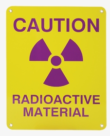 Sign, Caution Radioactive Material - Caution Radioactive Material Sign, HD Png Download, Free Download