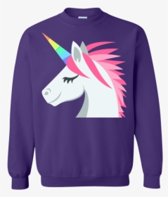Unicorn Face Emoji Sweatshirt - ایموجی اسب تک شاخ, HD Png Download, Free Download
