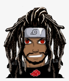 Black Anime Characters With Dreads Png , Png Download - Black Man Anime Dreads, Transparent Png, Free Download