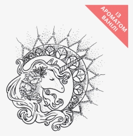 Временное Тату Прекрасній Единорог - Beautiful Tattoos Face Drawing, HD Png Download, Free Download