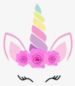 Rainbow Unicorn Face Png, Transparent Png, Free Download