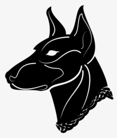 Dobermann German Shepherd Chihuahua Pet - Black Dog Illustration Free, HD Png Download, Free Download