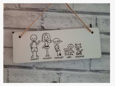 Personalised Family Plaque 15612 - Doodle, HD Png Download, Free Download