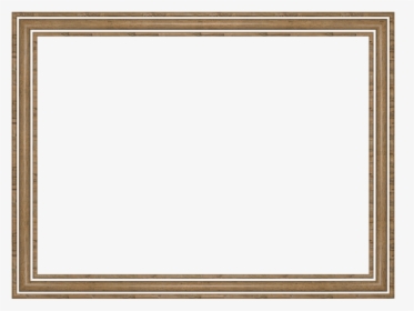 3 Logs Rectangular Border In Wooden Color, Powerpoint - Transparent Borders For Slides, HD Png Download, Free Download