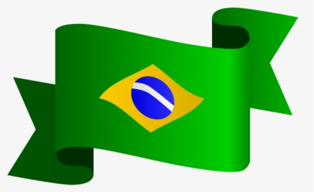 Brazilian - Clipart - Bandeira Do Brasil Faixa Png, Transparent Png, Free Download