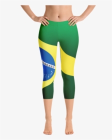 Brazil Flag Leggings - Leggings, HD Png Download, Free Download