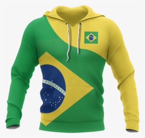 Brazil Flag Curve Concept Pullover Hoodie - Dominican Republic Sport Zip Up Hoodie Premium Style, HD Png Download, Free Download