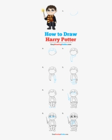 The Complete Harry Potter Drawing Tutorial In One Image - House, HD Png Download, Free Download